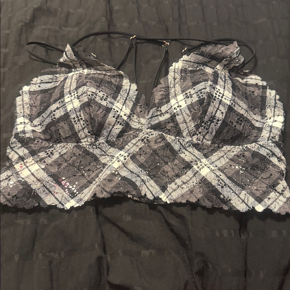PINK Victoria's Secret Black and White Bralette
